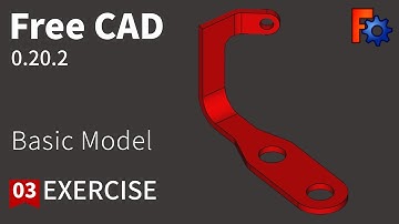 FreeCAD Tutorial for beginners,basic model exercise-004
