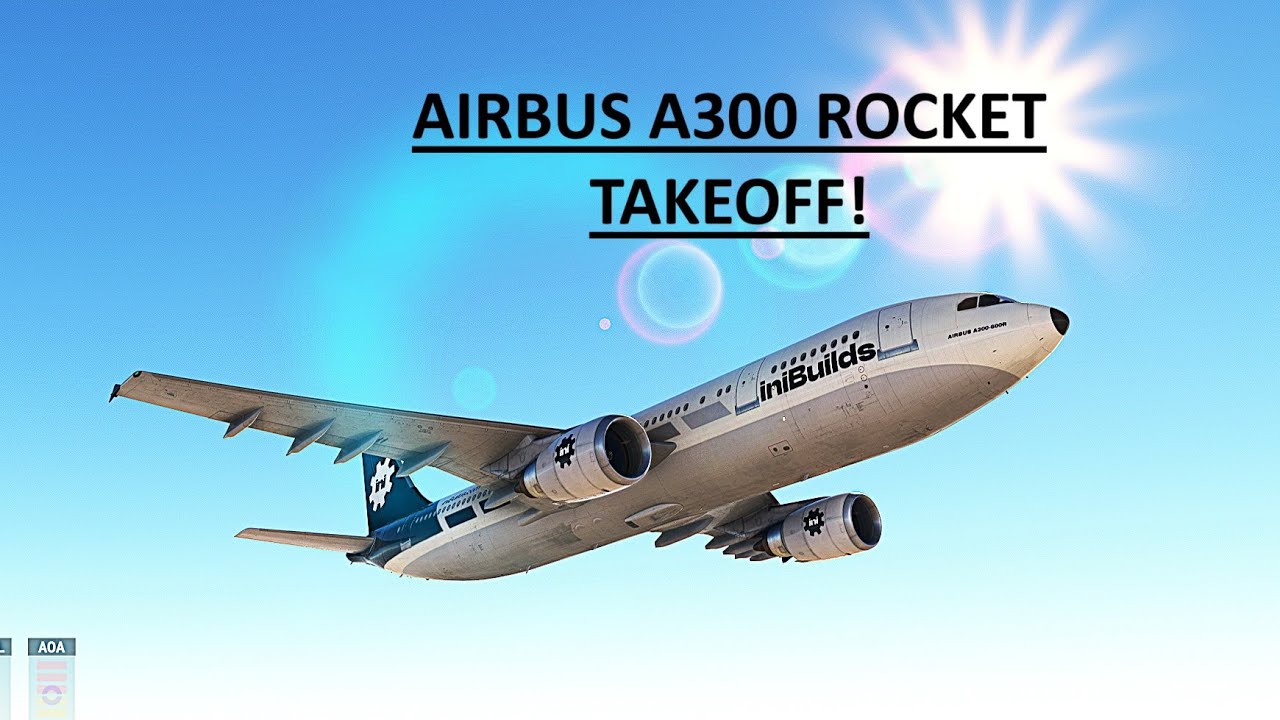 Airbus A300 Rocket Takeoff - YouTube