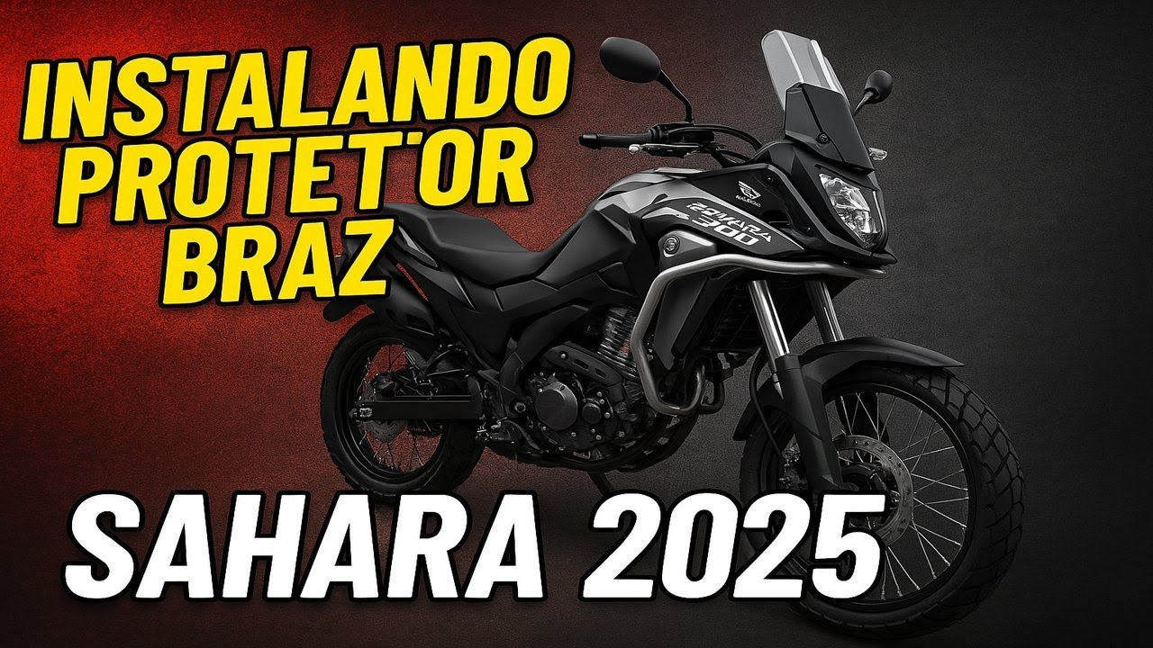 COMO INSTALAR PROTETOR DE CARENAGEM BRAZ + BROLHA + PROTETOR DE CARTER NA SAHARA 2025