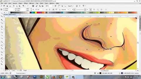 Video Tutorial Vector Corel Draw Painting Hijab Real Speedart