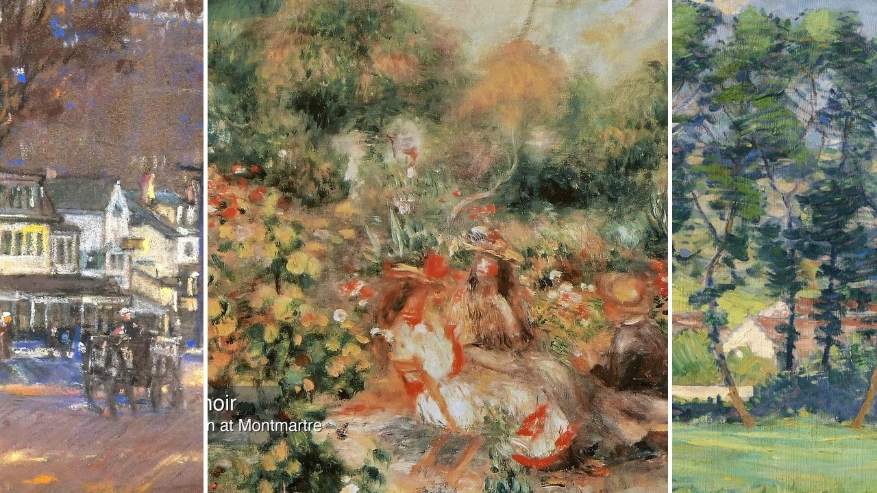 Impressionist Art TV — Silent Art Gallery · July 8 Night | Young Girls in the Garden … & others