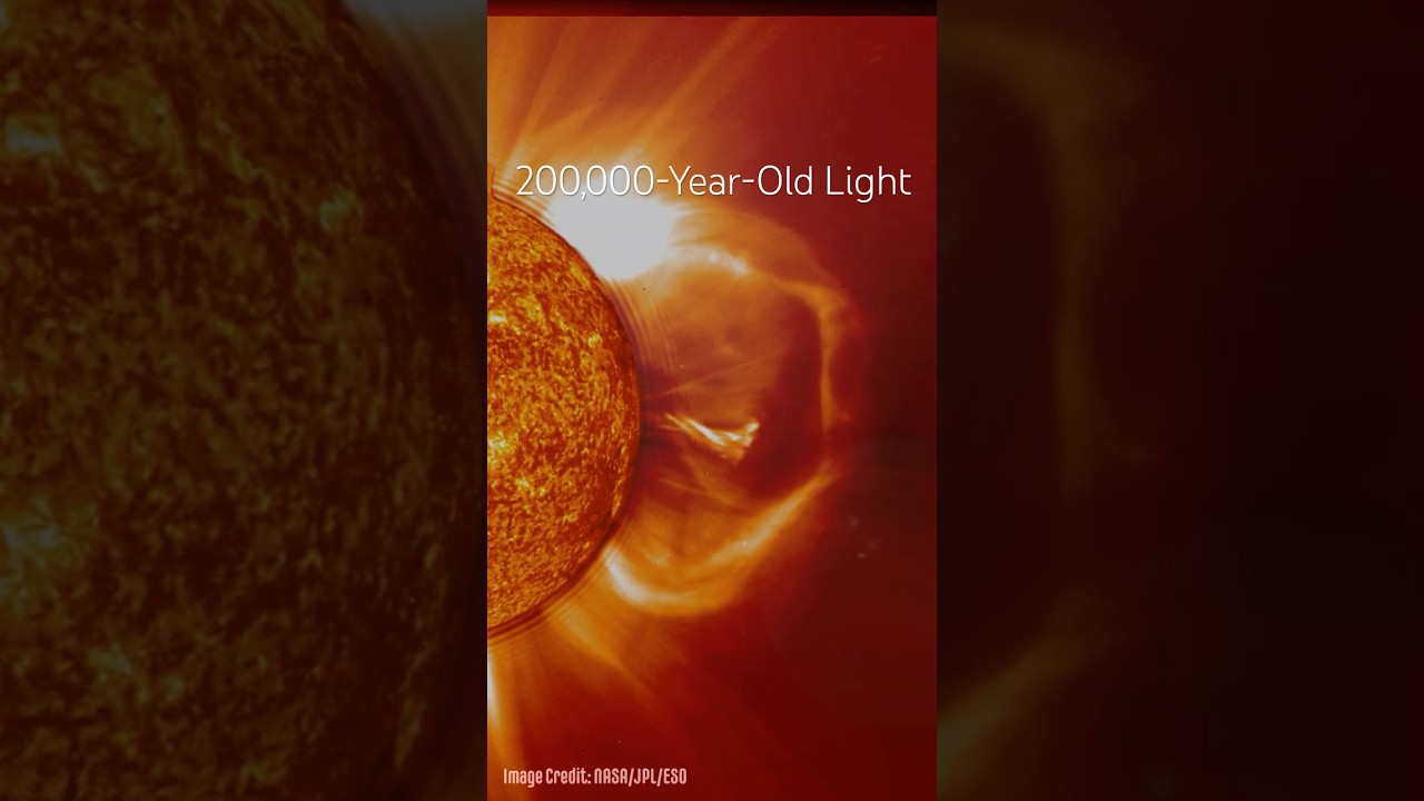 Sunlight Touching You Is 200,000 Years Old  #space #astronomy #sun