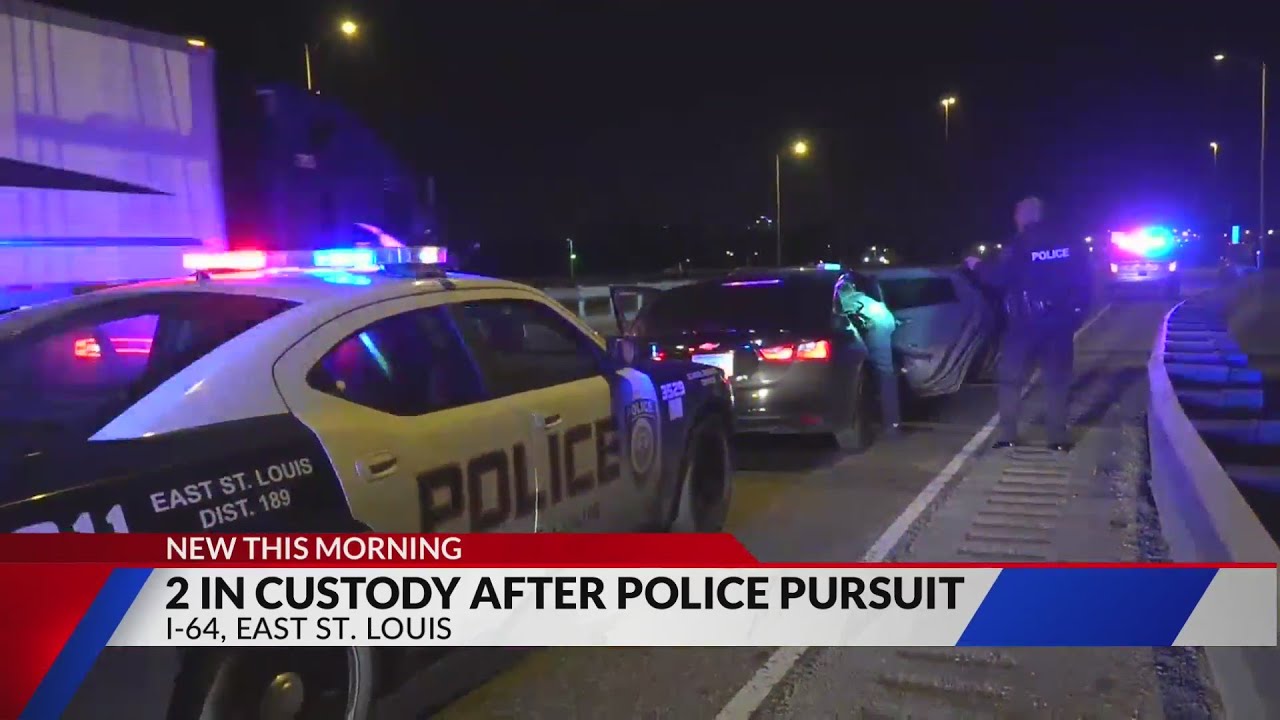 Two in custody after police chase ends in East St. Louis Tuesday ...