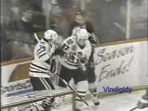 When rookie Jeremy Roenick went up against Marty McSorley, with