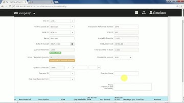 How to Create Finished Goods Returns - AcTouch Cloud ERP Solutions