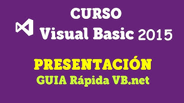 📖 Curso VB.NET 2015 - Presentacion. Guia rápida Visual Basic Net
