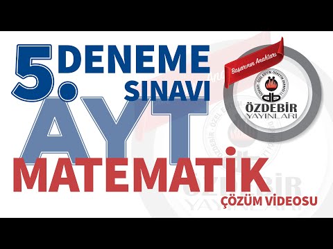 Mart 2024 - YKS 5. Deneme Sınavı AYT MATEMATİK Çözüm Videoları