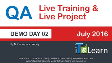 QA Live Project Demo Day 2