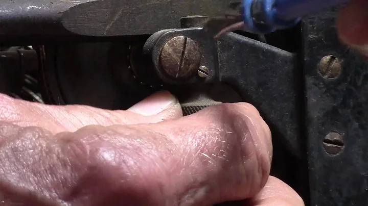 How to adjust Underwood Typewriter 1926  return  spring adjust