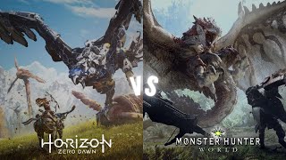 Horizon zero dawn vs Monster hunter world - The ultimate showdown#games4us