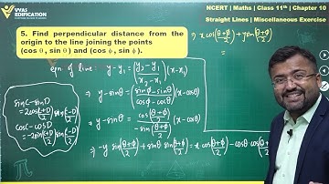 NCERT 11th Maths Ch 10 Miscellaneous Exercise Q 5 Straight Lines