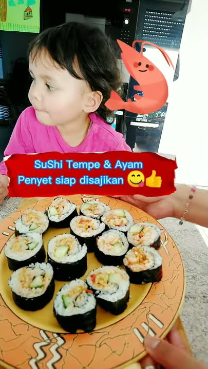 Sushi Tempe dan Ayam Penyet ¦¦ Homemade Sushi ¦¦ Indonesian Sushi ¦¦ Easy, Simple but Delicious ¦¦