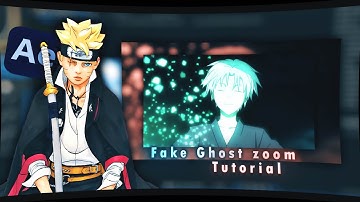 fake ghost zoom | After effects AMV tutorial