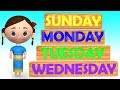 Days of The Week - Learn Week Days for Kids with Baby Cartoons | Learning Videos for Kids