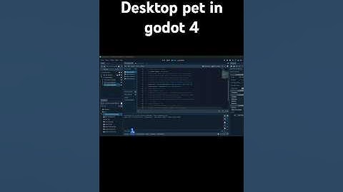 Making my own desktop pet in godot 4 Devlog 1 #coding #devlog #godot #desktop #pets #gamedev #godot4