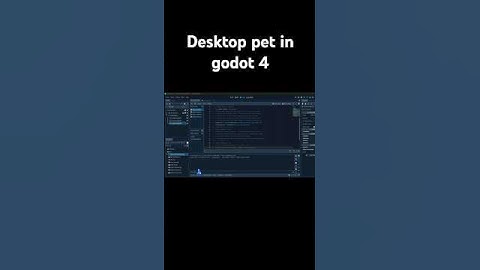 Making my own desktop pet in godot 4 Devlog 1 #coding #devlog #godot #desktop #pets #gamedev #godot4