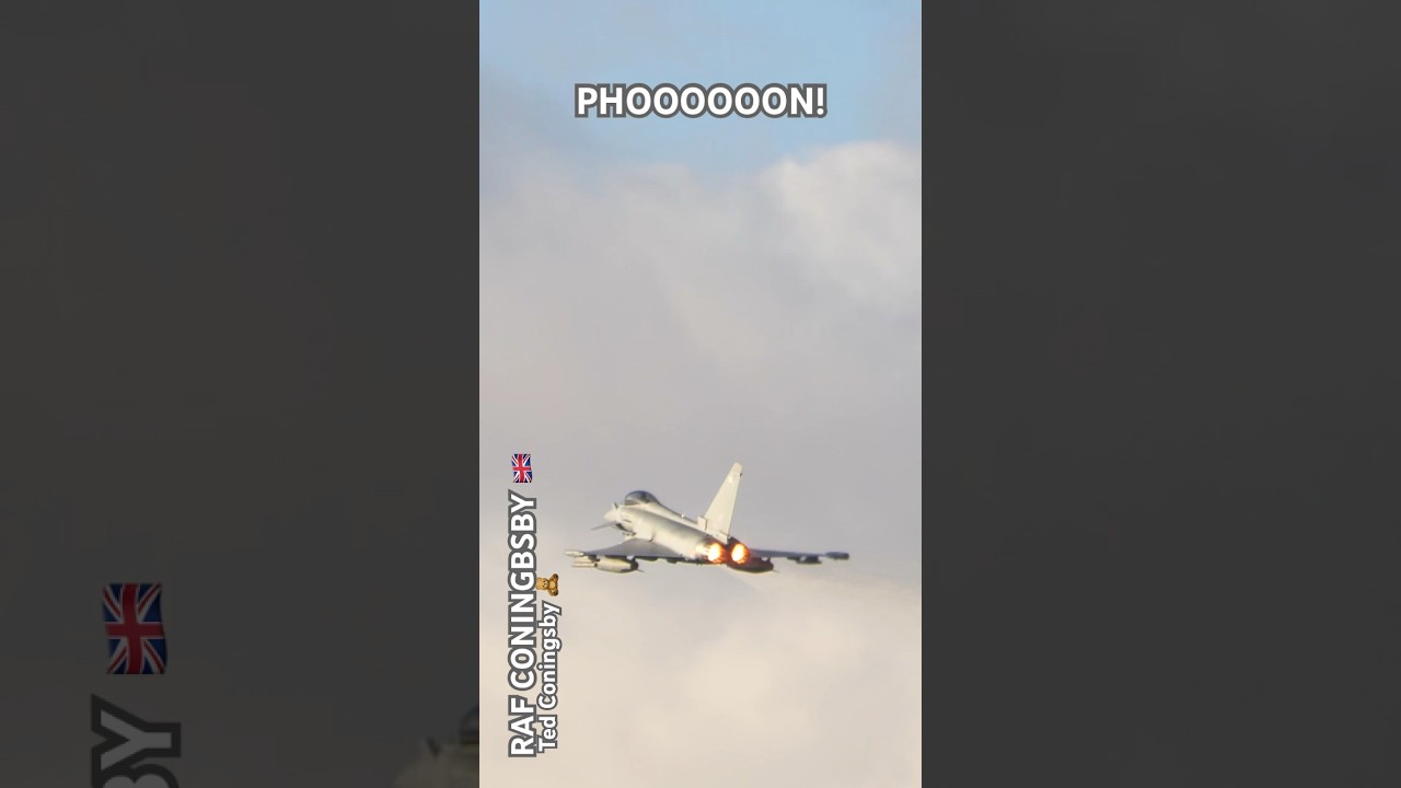 SEND IT! FULL REHEATS ON LOW APPROACH • AWESOME TYPHOON AT RAF CONINGSBY 