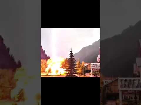 lightning strikes trees