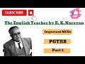 The english teacher  r k narayan  mcqs  parti 