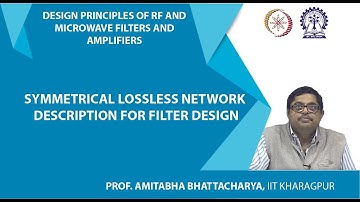 Symmetrical lossless network description for filter design