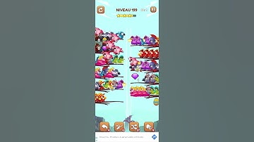 bird sort 2 color puzzle solution niveau 199 #games #gaming #puzzle #puzzlegame #androidgames
