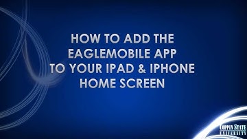 Adding Eagle Mobile To Your Apple Device