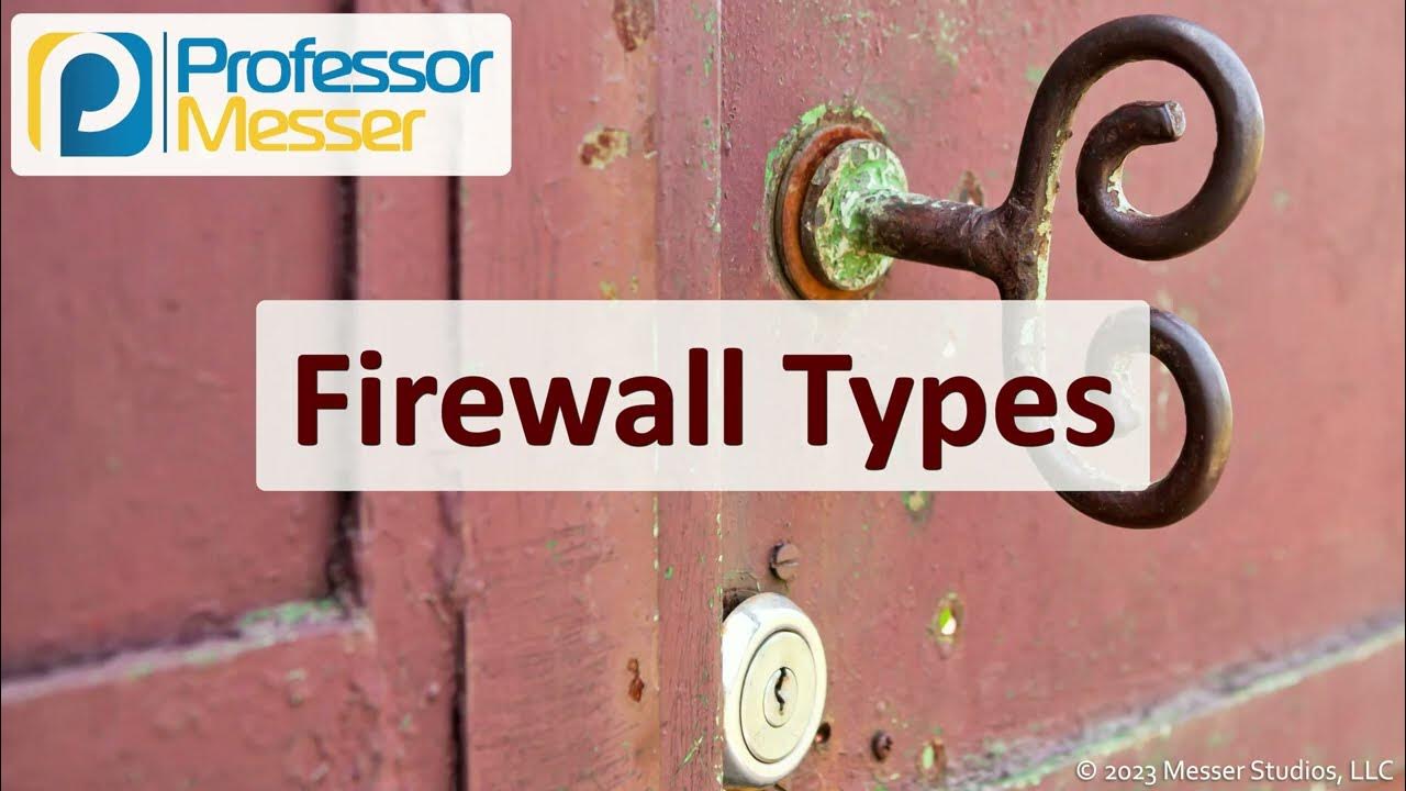 Firewall Types CompTIA Security+ SY0701 3.2 YouTube