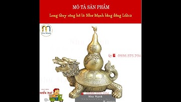 Long quy cõng hồ lô Như Mạnh phong thủy bằng đồng LQ12