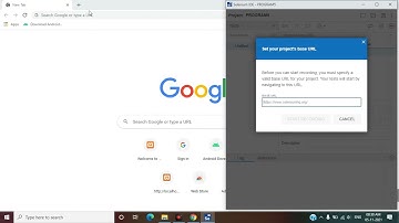 how create selenium ide  program  testcase of two sites part1