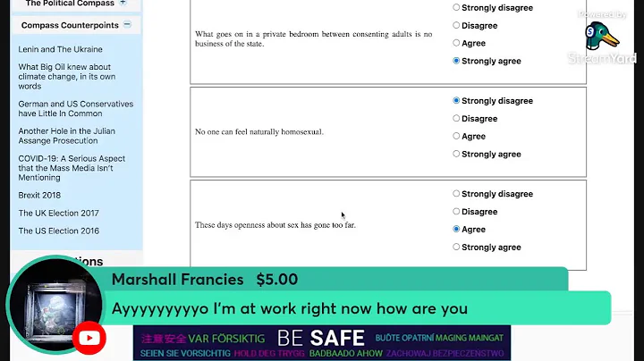 Doing the Political Compass Test
