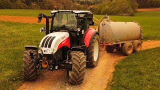 Vožnja gnojnice | Vrtavkanje | Spreading Slurry | Power Harrowing | Steyr 4120 Multi