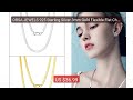 ORSA JEWELS 925 Sterling Silver 3mm Gold Flexible Flat Chain Herri... — Best Deal 2026 | Shop Now!