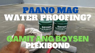 vlog#15/ Water Proofing. How to apply boysen plexibond on roof deck. Step by step.