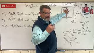 Mechanics of Materials: Lesson 48 - Stress Transformations Using the Equation Method