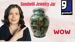 30$ GOODWILL JEWELRY  JAR - Treasures inside ??? SURPRISE!!! Profile