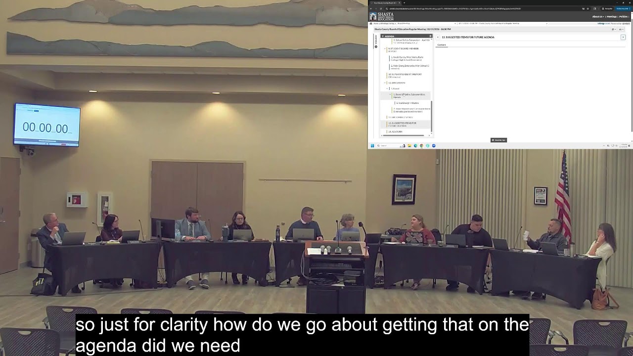 Shasta County Board of Education Regular Meeting - February 11, 2026