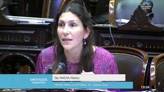 Mónica Macha: &quot;Necesitamos una ley que regule los créditos UVA&quot;.