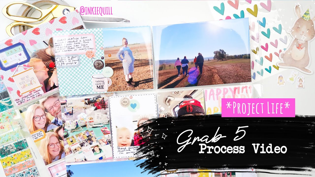 USING INSERTS IN PROJECT LIFE // GRAB 5 *Process Video*