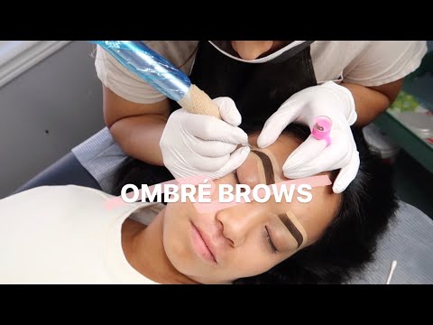 OMBRÉ POWDER BROWS part 1: THE PROCESS || *sensitive skin*