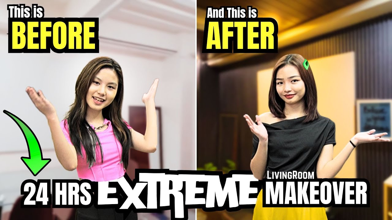 24 HOURS EXTREME LIVING ROOM MAKEOVER CHALLENGE SA DECORWOODPH | Aurea ...