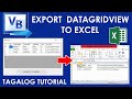 VB.Net - How to Export Data from DataGridView to Excel using Visual Basic.Net [with source code]