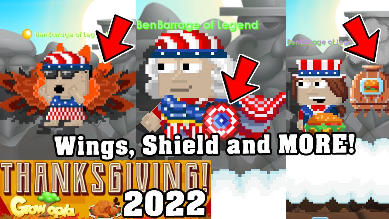 Growtopia THANKSGIVING 2022 ALL NEW ITEMS REVIEW! YouTube