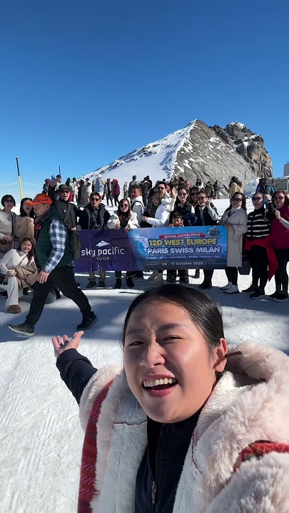 TRAVELING EUROPE TO THE MOUNTAINS OF ETERNAL SNOW 😳 #jejezhuang