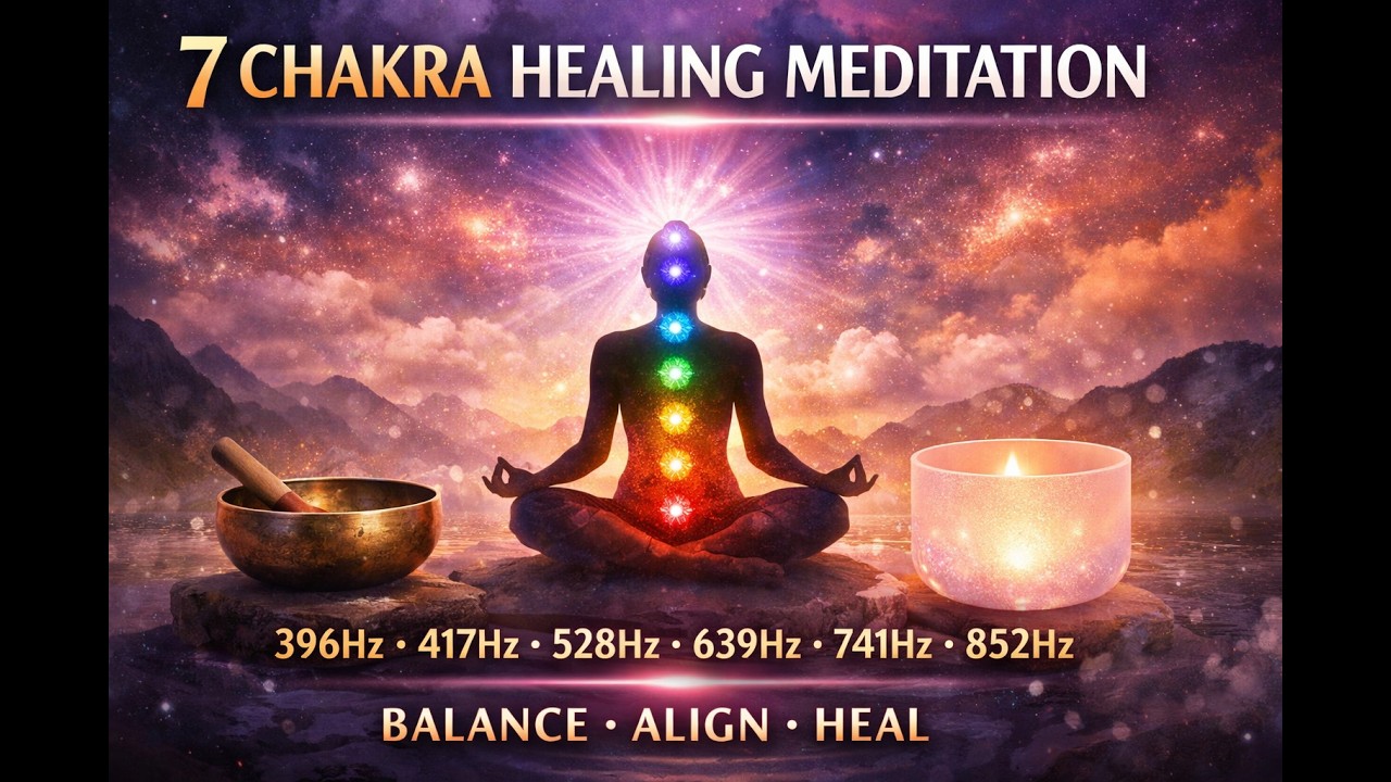 7 Chakra Healing Meditation Music | 396Hz 417Hz 528Hz 639Hz 741Hz 852Hz 963Hz Energy Balance