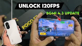 HOW TO UNLOCK 120FPS BGMI 4.3 UPDATE POCO F7/ALL ANDROID DEVICE