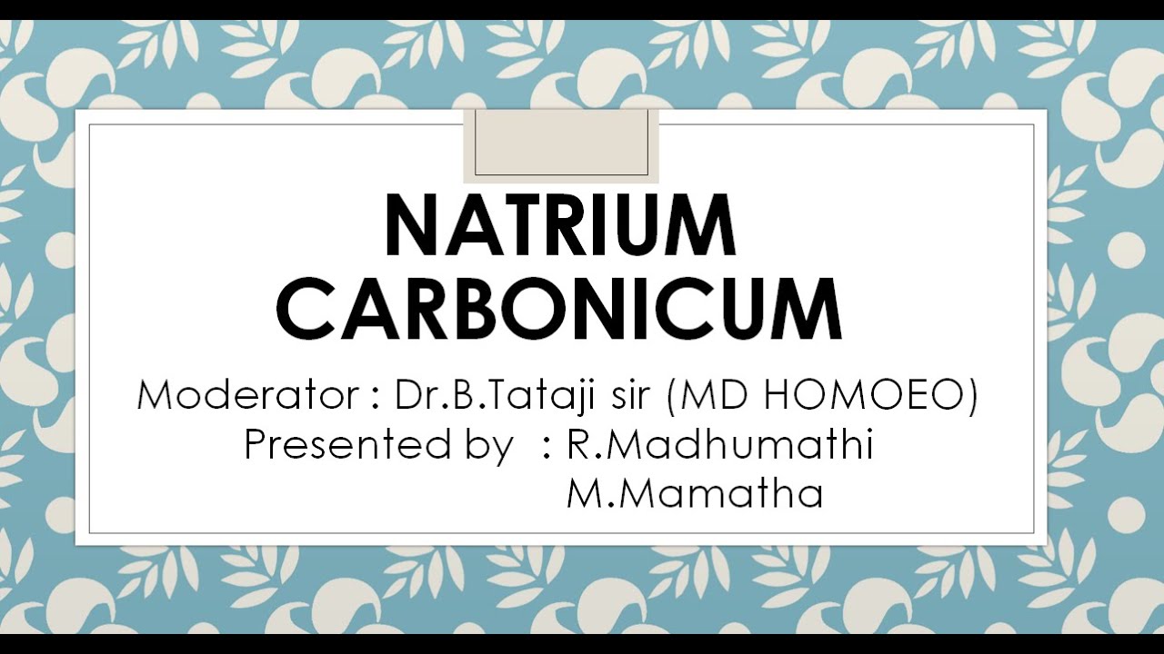 DRUG PICTURE OF NATRUM CARB