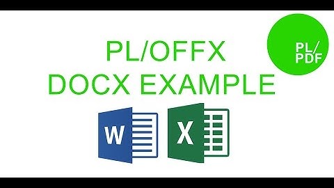 PL/OFFX DOCX Report example