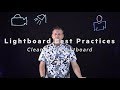 Cleaning a Lightboard