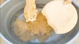 New/Pure Golden MudDirt🌼Soft Satisfying Water Crumbling with Paste Mixing☀️#asmr