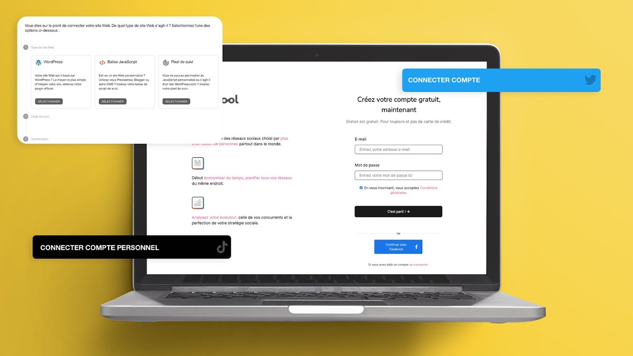 Créez votre compte et connectez vos réseaux sociaux | TUTORIEL METRICOOL